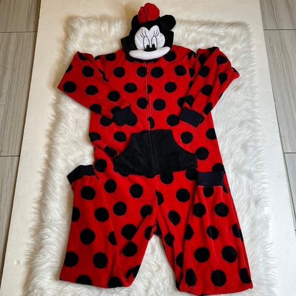 Women's Minnie Mouse Onesie Sleeper size Small - Picture 1 of 6